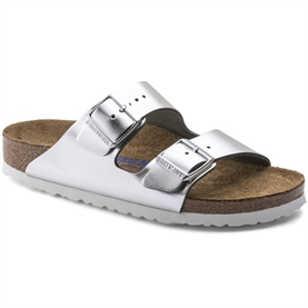 Birkenstock Arizona sandaler, Metallic Silver